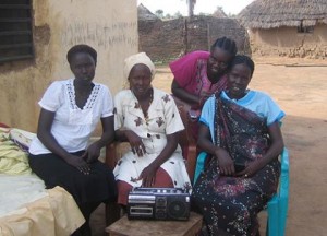 Radio listeners in South Sudan