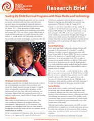 Scaling Up Child Survival Programs with Mass Media and Technology