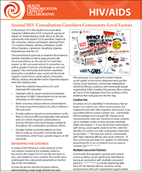 2nd HIV Expert Consultation Fact Sheet
